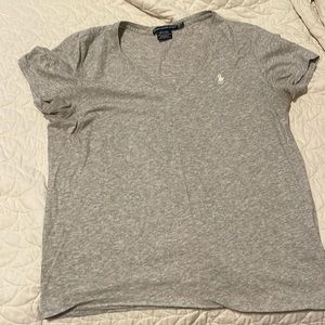 Gray Ralph Lauren Sport shirt.
